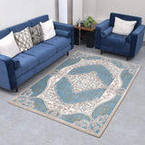 Lava Grey Pattern King Size (7.6 X 5.25 Feet) Thick & Cozy Floor Rug