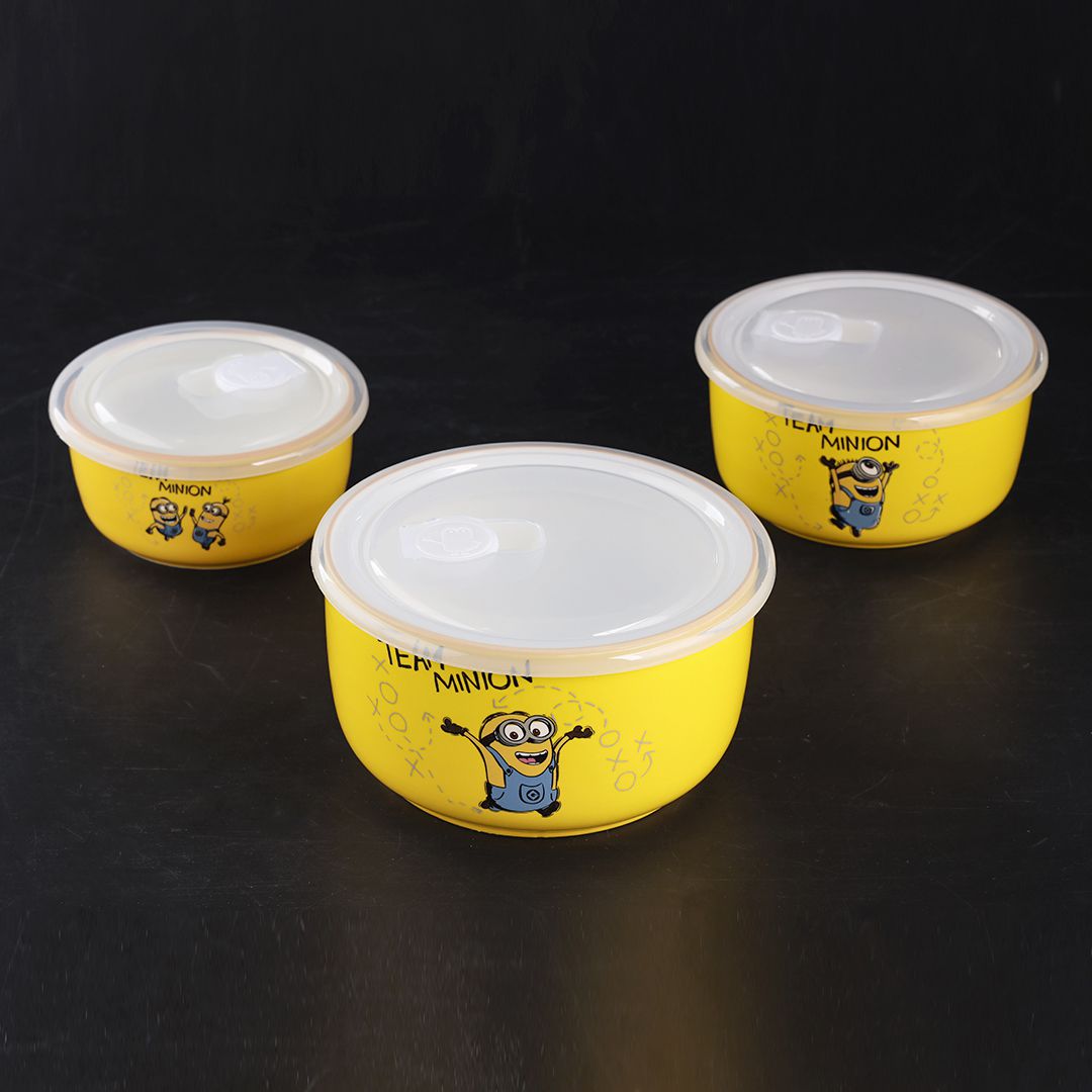 Funny Cartoon Expression Bowl Set Of 3