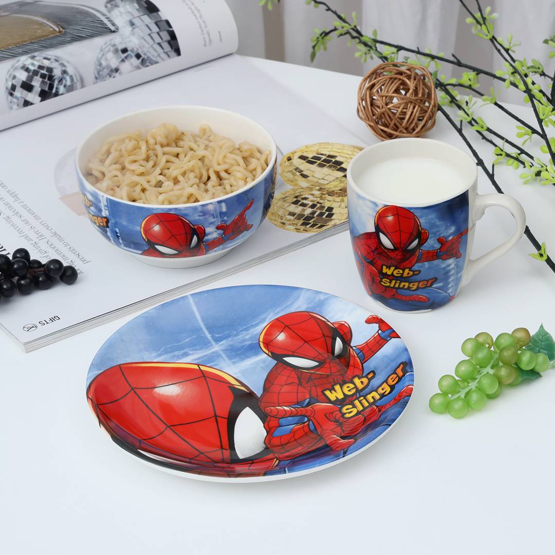 Mythic Kids Appetizer Ceramic Dinner Set- 3Pcs