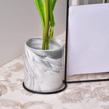 Marble Pattern Flower Pot with Photo Frame
