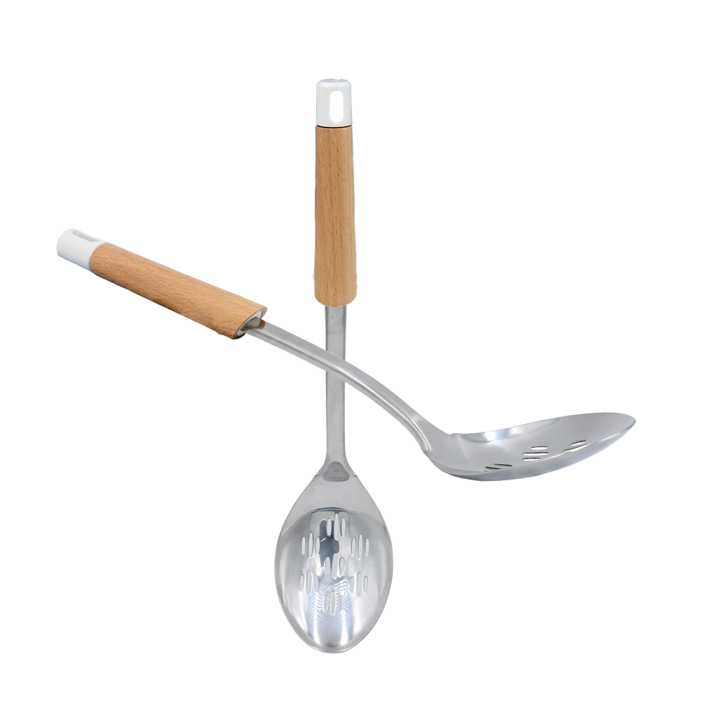 Stainless Steel Slotted Spoon Kitchen Utensils (4186342555757)