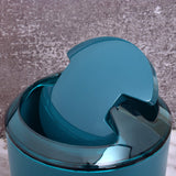 7-Pcs Cerbior Blue Premium Plastic Bathroom Accessories Set with Bin N Brush