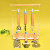 Tessie & Jessie 6 Pieces Utensil Set With  Stand