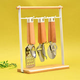Tessie & Jessie 6 Pieces Utensil Set With  Stand
