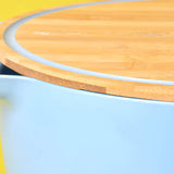 Tessie & Jessie Silicon Container with Bamboo Wood Cutting Board