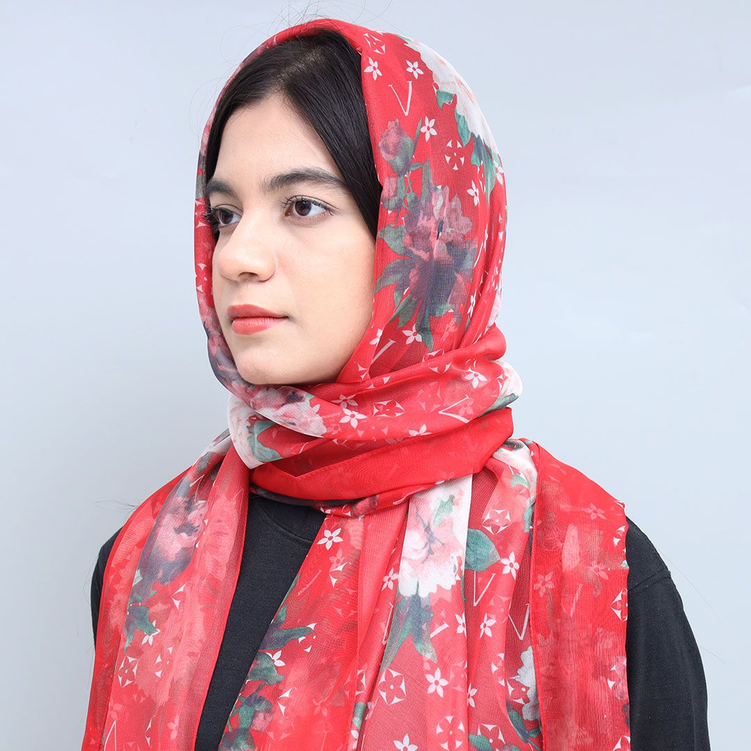 Silk Fancy Check Women Scarves