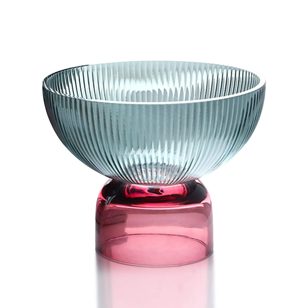 Grandeur Glass Multi Shades Round Serving Bowl