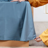 4-Pcs Fancy Macchiato Sapphire Blue Duvet Set