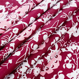 Garnet Floral 3-Pcs Pure Cotton Bedsheet Set