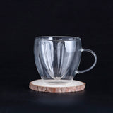 Bistro Classic Flower Shape Double Wall Mug
