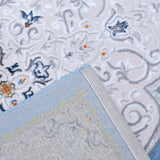 Egyptian Blue King Size (7.6 X 5.25 Feet) Thick & Cozy Floor Rug