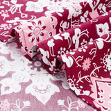 Garnet Floral 3-Pcs Pure Cotton Bedsheet Set
