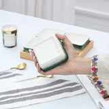 5-Pcs Square Ceramic Grid Snack Serving Tray