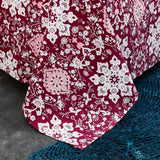 Garnet Floral 3-Pcs Pure Cotton Bedsheet Set