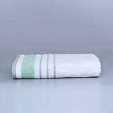 Super Soft Rainbow Stripes Bath Towels - Navy Blue Stripes