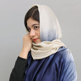 Silk Fabric Plain long Scarves