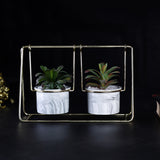 Nordic Swing Style Marble Flower Pot