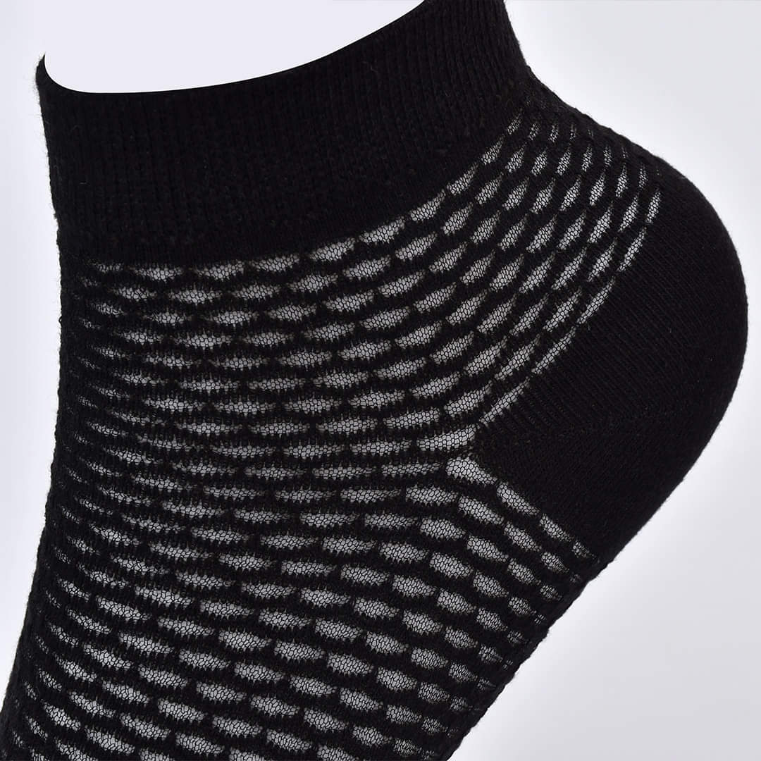 Mosaic Pattern Cut Liner No Show Socks (Pack of 2)
