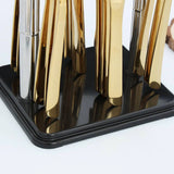 Regent Harmony Stainless Steel Silver Cutlery Set with Stand - 24 Pcs