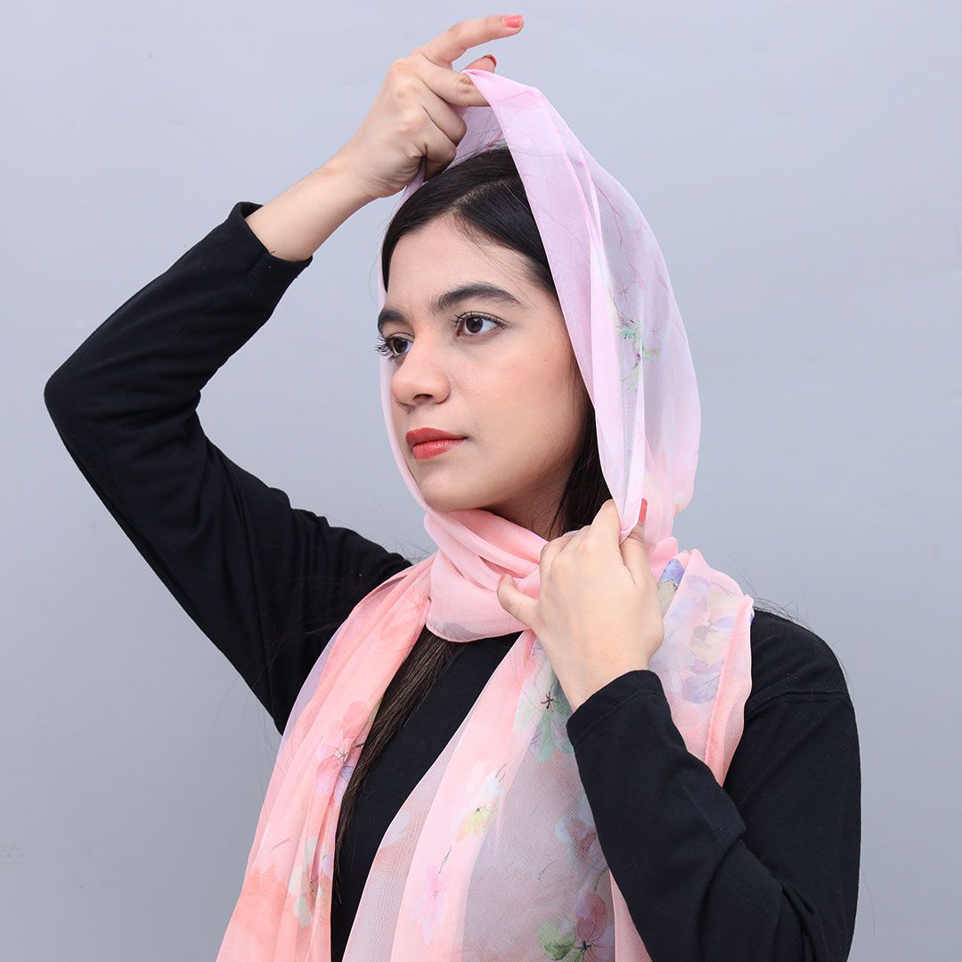 Silk Fancy Check Women Scarves