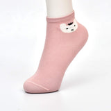 Cat Design Premium No Show Ankle Socks (Pack of 5)