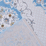 Ancient Style Blue King Size (7.6 X 5.25 Feet)  Thick & Cozy Floor Rug