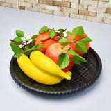 Black Floral  Rice Plate - Melamine (4186354024557)