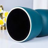 Matte Teal Elegant Design Centerpiece  Ceramic Vase