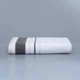 Super Soft Rainbow Stripes Bath Towels - Navy Blue Stripes