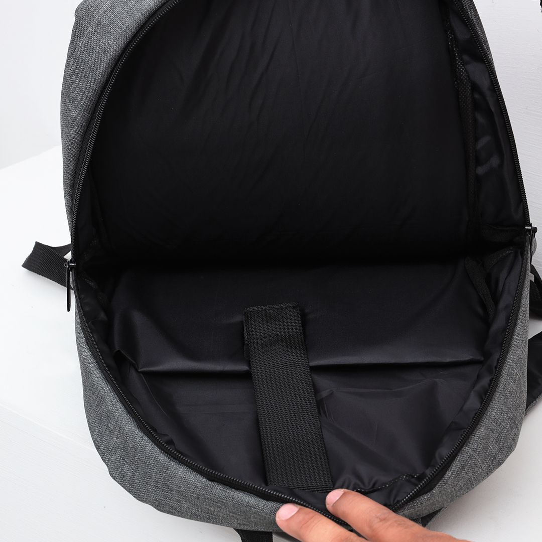 Unisex Grey Laptop Backpack Bag