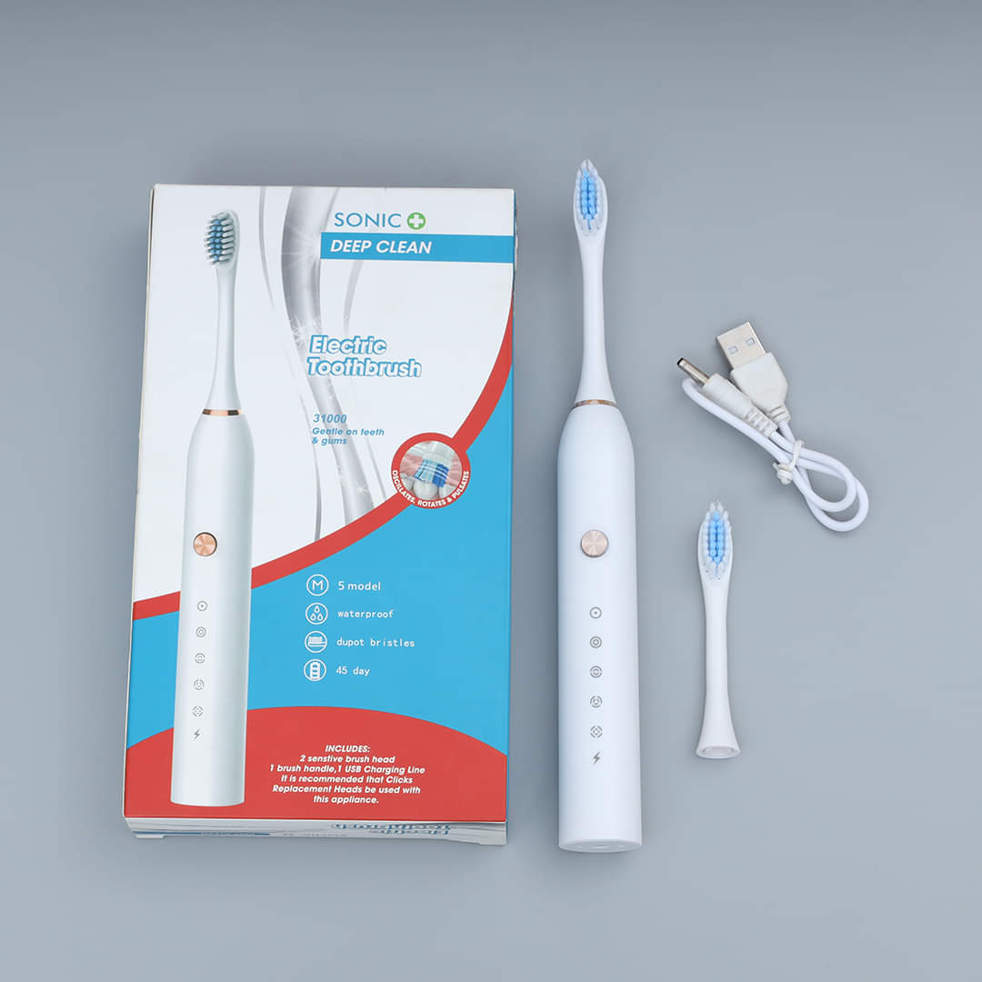Sonic Deep Clean 3D Rechargeable Electric Tooth Brush-Large