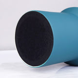 Matte Teal Pole Design Centerpiece Ceramic Vase