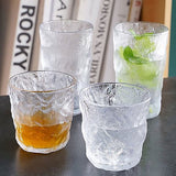 Glacier Pattern Frosted Glass Set-6 Pcs