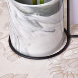 Marble Pattern Flower Pot with Photo Frame