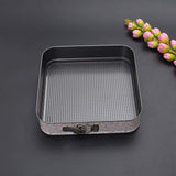 3-Pcs square shape cake mould/non-stick cake baking set