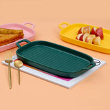 Nordic Style Pastel Tone Ceramic Rectangular Serving Platter