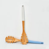 Tessie & Jessie Bamboo Wooden Spaghetti Server Spoon