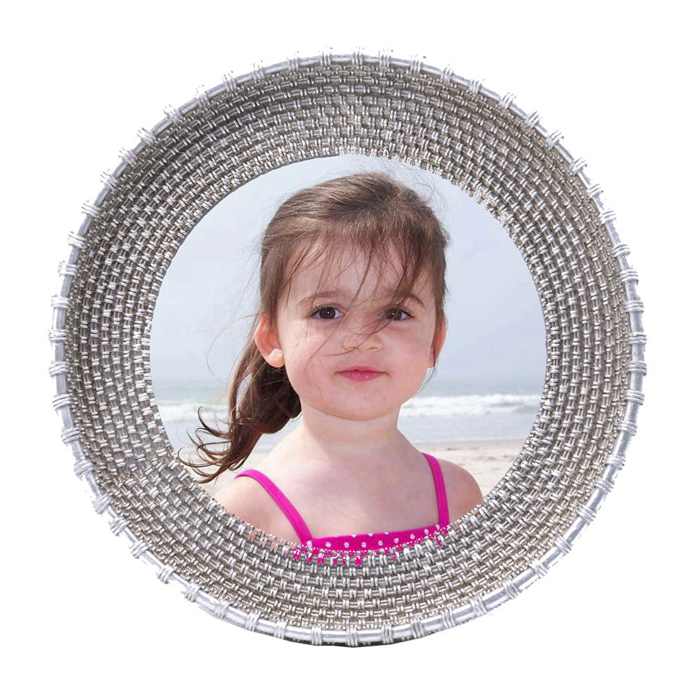 Golden Mesh Circular Photo Frame (4186366050413)