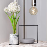 Marble Pattern Flower Pot with Photo Frame