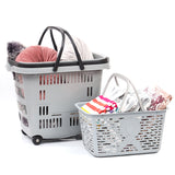 Laundry Basket with 4 Wheels
