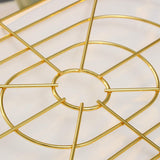 Nordic Style Gold Plated Oval Shape Bread Serving Basket
