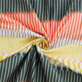 Rugby Stripes 3-Pcs Pure Cotton Bedsheet Set