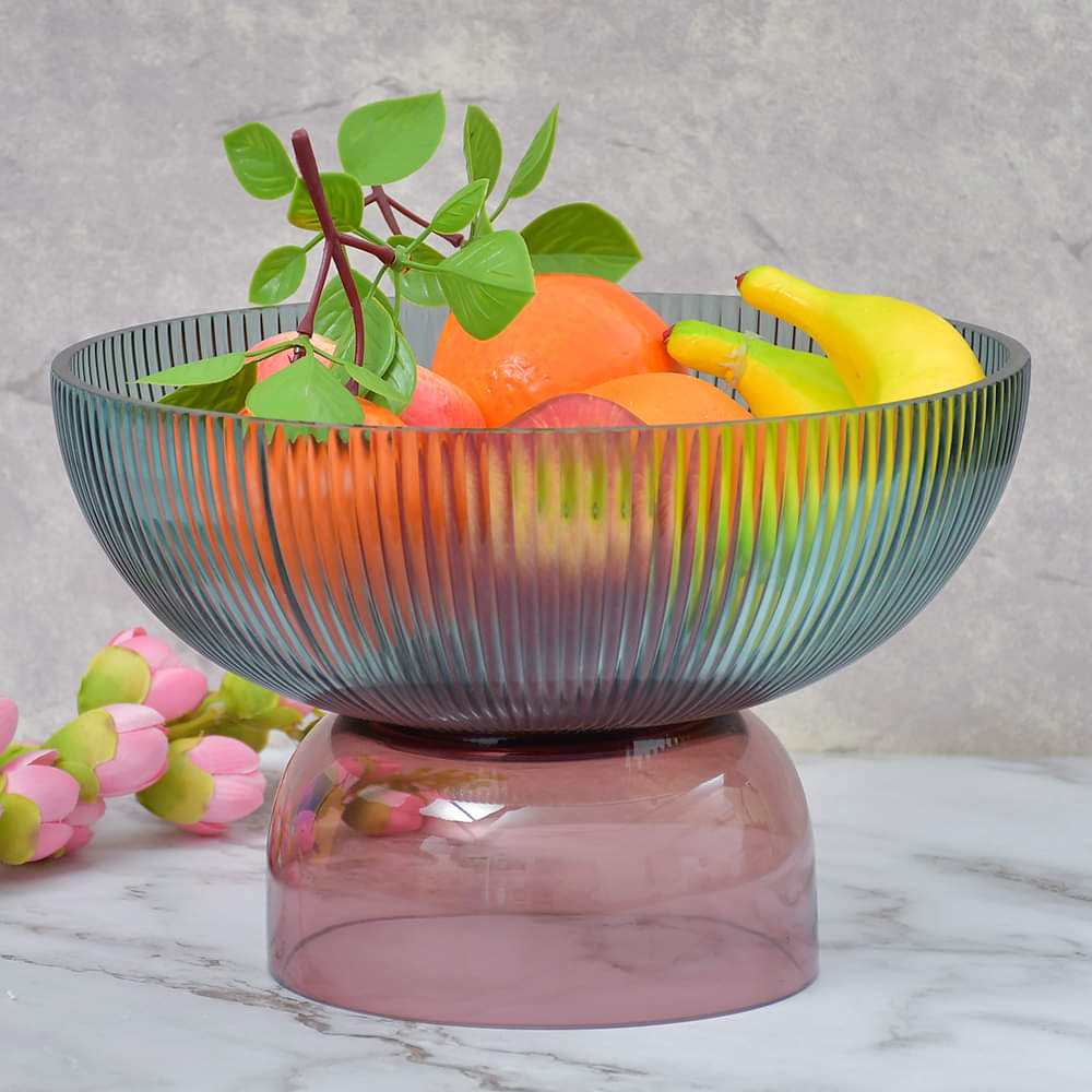 Grandeur Glass Multi Shades Round Serving Bowl