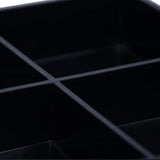 Black Tetra-Section Melamine Serving Plate