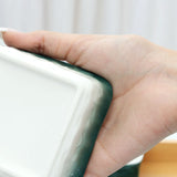 4-Pcs Square Ceramic Grid Snack Serving Tray