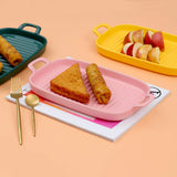 Nordic Style Pastel Tone Ceramic Rectangular Serving Platter