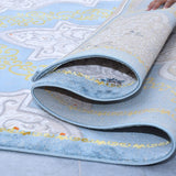 Egyptian Blue King Size (7.6 X 5.25 Feet) Thick & Cozy Floor Rug