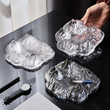 Ice Mount Crystal Trendy Glass Ashtray