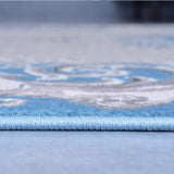 Ancient Style Blue King Size (7.6 X 5.25 Feet)  Thick & Cozy Floor Rug