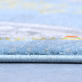 Egyptian Blue King Size (7.6 X 5.25 Feet) Thick & Cozy Floor Rug